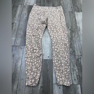 PACT Cinder Trellis Leggings Length 7/8 Organic Cotton Large Pockets